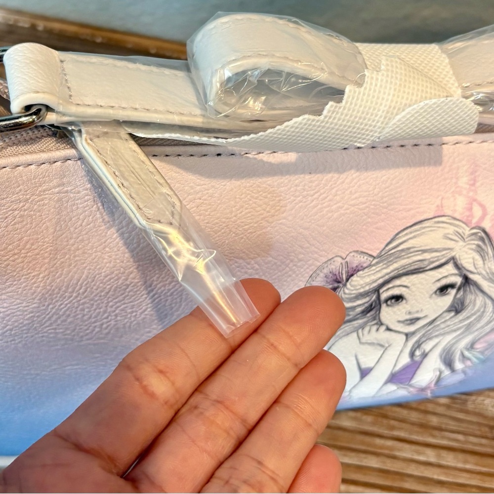 Danielle Nicole Disney Ariel Little Mermaid Purple Ombré Baguette Bag - Picture 8 of 8